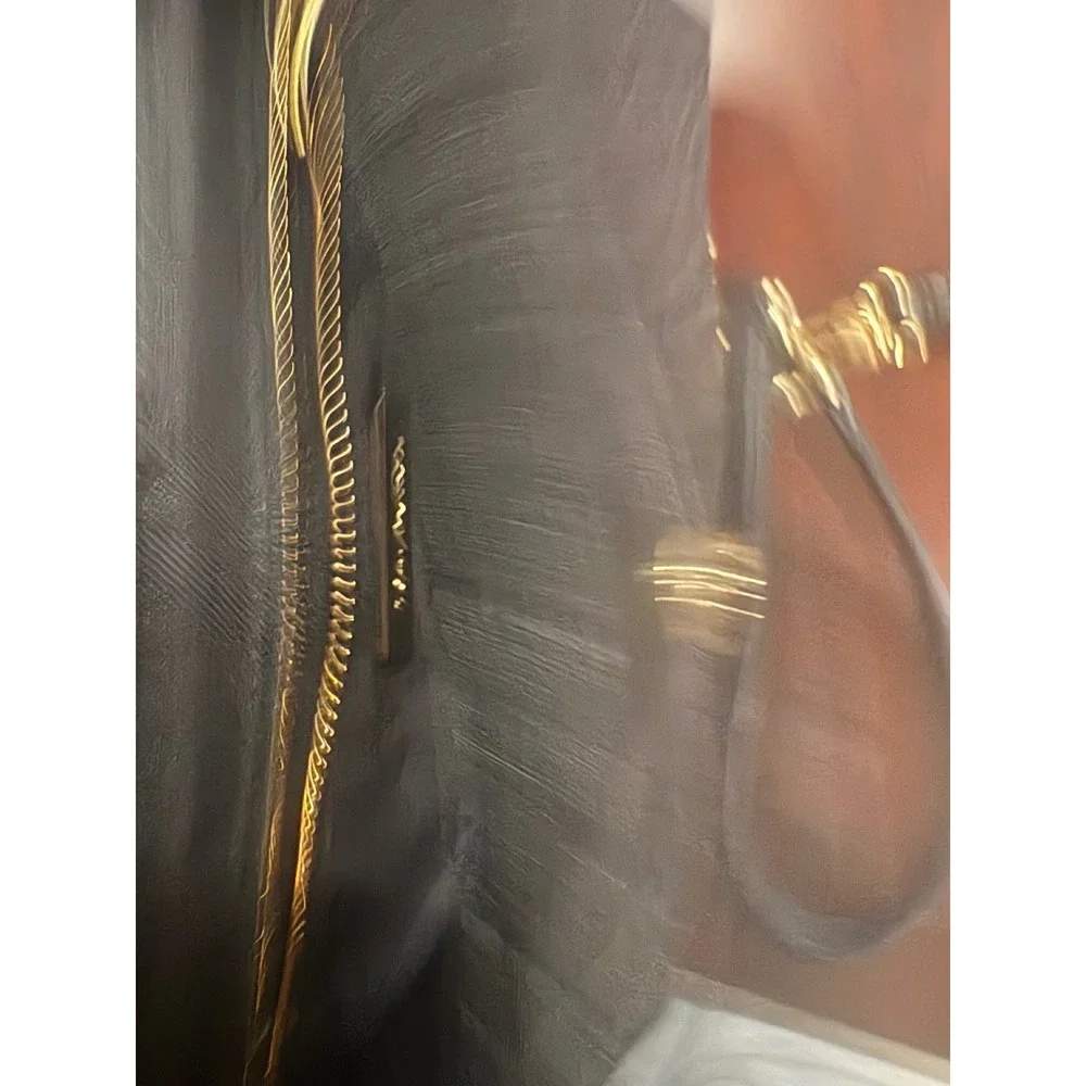 Tory Burch Fleming Convertible Shoulder Bag Black Leather Medium